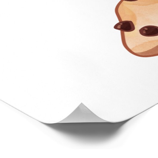 Melk en koekjes Blue Birthday Welcome Poster (Hoek)