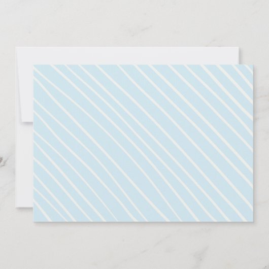 Melk en koekjes Blue Boy Birthday Party Kaart (Achterkant)