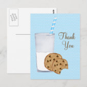 Melk en koekjes briefkaart (Voorkant / Achterkant)
