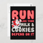 Melk en koekjes briefkaart (Voorkant / Achterkant)