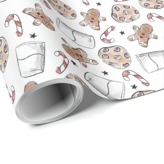Melk en koekjes cadeaupapier (Rol Hoek)