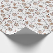 Melk en koekjes cadeaupapier (Hoek)