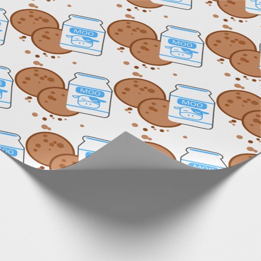 Melk en koekjes cadeaupapier (Hoek)