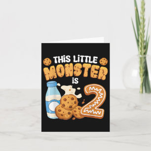 Melk En Koekjes Deze Kleine Monster Is 2 2de Verja Kaart