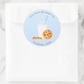 Melk en koekjes Dit boek is van Ronde Sticker (Tas)