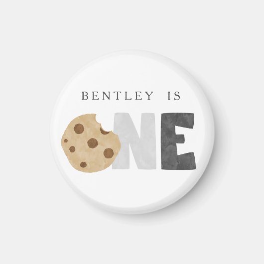 Melk en koekjes eerste verjaardag Magnet (Voorkant)