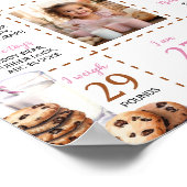 Melk en koekjes Eerste Verjaardag Milestone Poster (Hoek)