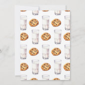 Melk en koekjes Eerste Verjaardag Minimalist Kaart (Achterkant)