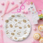 Melk en koekjes Eerste Verjaardagspapier Borden Papieren Bordje (Feest)