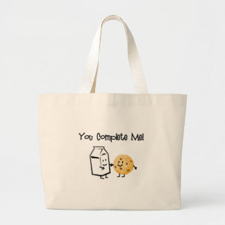 Melk en koekjes grote tote bag