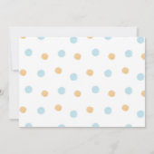 Melk en koekjes Jongen 1e verjaardag uitnodiging (Achterkant)