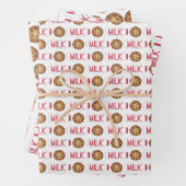 Melk en koekjes Jug Bottle Chocolate Chip Cookie Inpakpapier Vel (In situ)