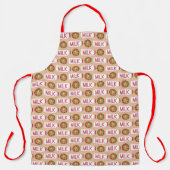 Melk en koekjes Jug Bottle Chocolate Chip Cookie Schort (Voorkant)