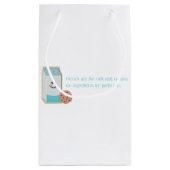 Melk en koekjes klein cadeauzakje (Achterkant)