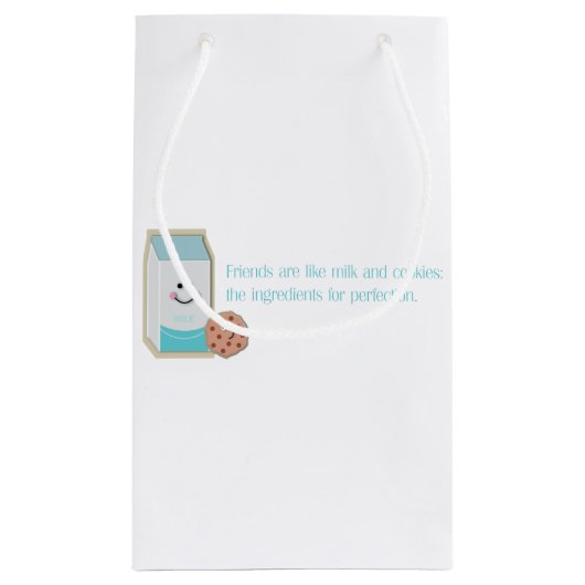 Melk en koekjes klein cadeauzakje (Achterkant)