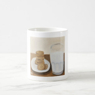 Melk en koekjes koffiemok
