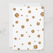 Melk en koekjes kruimel Blauw Verjaardagsfeest Kaart (Achterkant)