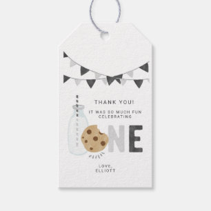 Melk en koekjes Labels van eerste geboorte Cadeaulabel