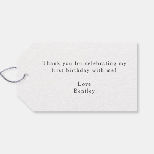 Melk en koekjes Labels van eerste geboorte Cadeaulabel (Achterkant Horizontaal)