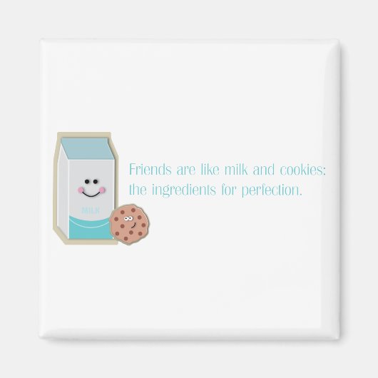 Melk en koekjes magneet (Voorkant)