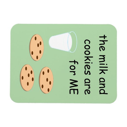 Melk en koekjes Magnet Magneet (Horizontaal)