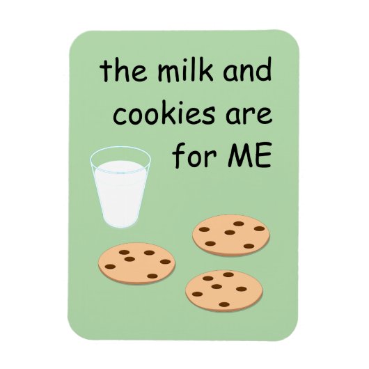 Melk en koekjes Magnet Magneet (Verticaal)