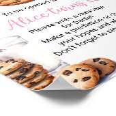 Melk en koekjes Meisje Verjaardag Tijd Capsule tek Poster (Hoek)