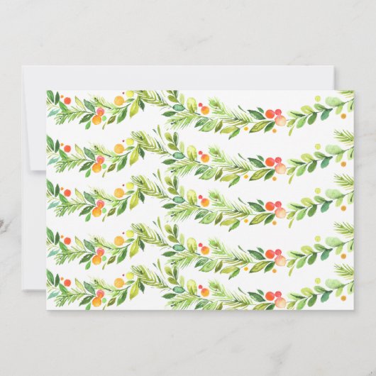 Melk en koekjes met kerstfeest Uitnodigen Kaart (Achterkant)