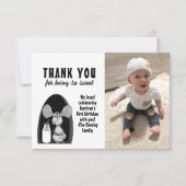 Melk en koekjes Muis Zoete eerste verjaardag Bedankkaart (Voorkant)