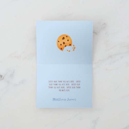 Melk en koekjes notitiekaartje (Binnen)