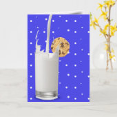 melk en koekjes op poka - punten kaart (Gele Bloem)