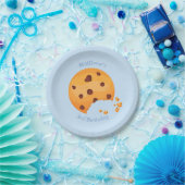 Melk en koekjes papieren bordje (Feest)