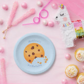 Melk en koekjes papieren bordje (Feest)