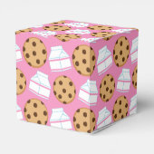 Melk en koekjes Patroon Bedankdoosjes (Achterkant)