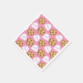 Melk en koekjes Patroon Servetten (Hoek)