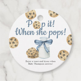 Melk en koekjes Poppen het! Als ze pop Bedankjes Labels