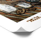"Melk en koekjes" Poster (Hoek)
