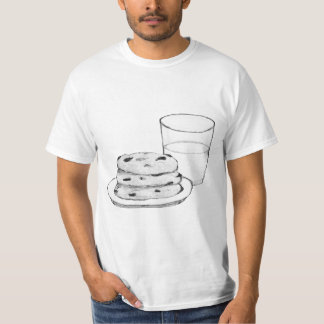 Melk en koekjes Schets T-shirt