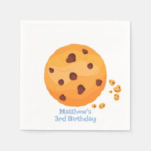 Melk en koekjes servet