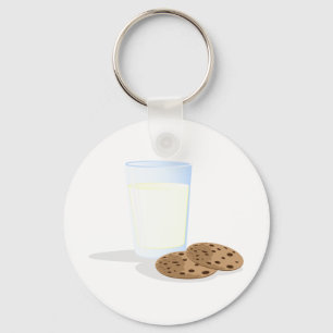 Melk en koekjes sleutelhanger