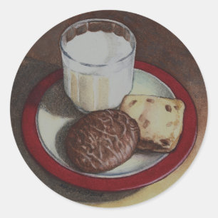 Melk en koekjes Sticker