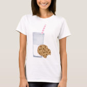 melk en koekjes t-shirt (Voorkant)