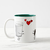 Melk en koekjes tweekleurige koffiemok (Links)