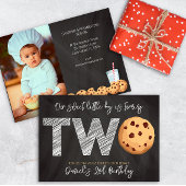 Melk en koekjes "Two Sweet" 2e verjaardag Foto In Kaart