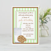 Melk en koekjes, uitnodiging (Staand voorkant)