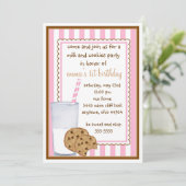 Melk en koekjes, uitnodiging (Staand voorkant)