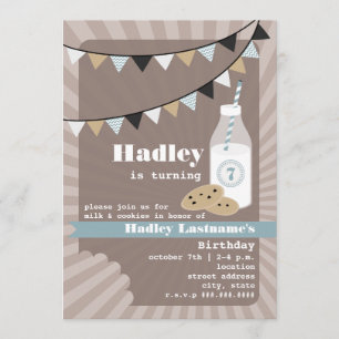 Melk en koekjes van zaterdag - Chocolade Chip Blue Kaart