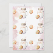 Melk en koekjes verjaardag bedankkaart (Achterkant)