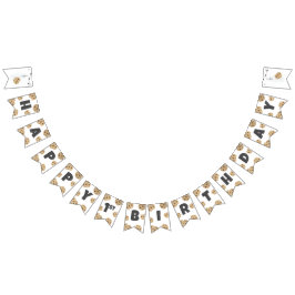 Melk en koekjes Verjaardag Bunting Banner Decor