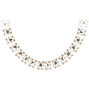 Melk en koekjes Verjaardag Bunting Banner Decor